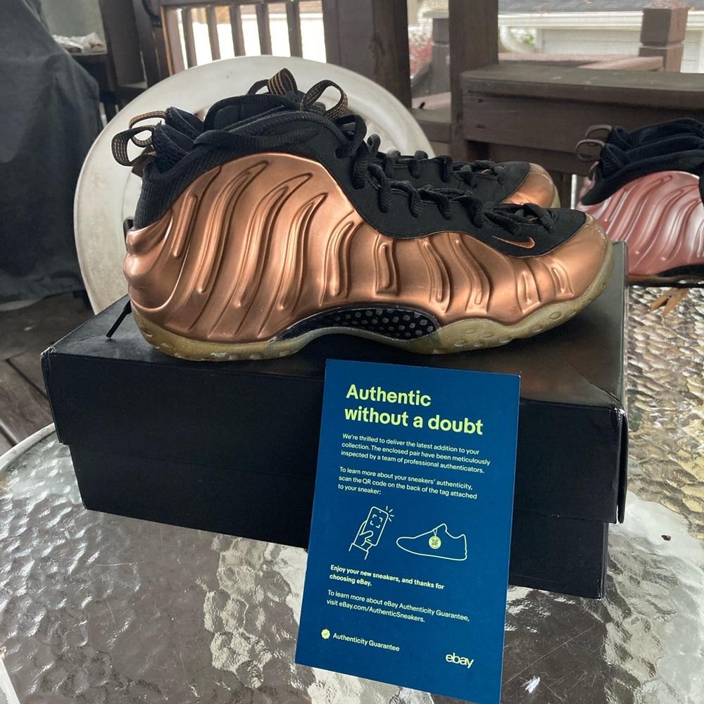 Nike Air Foamposite One Copper Mens size 9.5 - Picture 2 of 16